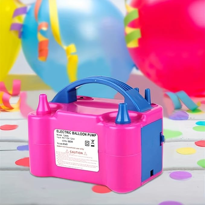Balloon Pump Electric, Portable Automatic Dual Nozzle Inflator 600W - Image 5