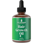 Hair Growth Oil for Women & Men. 10+ Ingredients to Strengthen & Hydrate Thinning, Dry Hair for a Healthier-Looking Scalp. With Peppermint & Wild Black Castor Oil. Vegan & Unscented – 1oz Serum