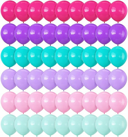 Pink Purple and Blue Balloons by Froova