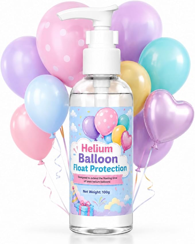 100ml High Float for Balloons, Helium Fluid Extends Float Time | Effective by GDDP