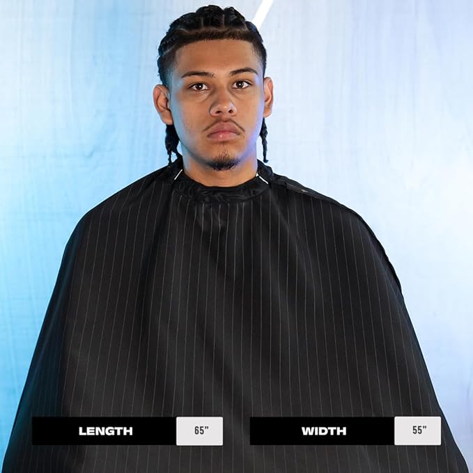 Barber Strong The Barber Cape Haircut Cover for Men, Hair Repelling and Static-Reducing Material, Water Resistant Fabric