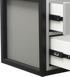 Suspended Salon Station for Hair Stylist, Wall Mounted Styling Salon Station Storage Cabinet w/2*Drawers &Hair Dryer Stand,Floating Nightstand Stylist Storage Cabinet for Home (Black+Gray)