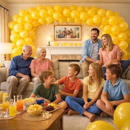 Yellow Balloons 100 Pack, Latex Party Balloons, 12 Inch Round Helium Yellow - Image 3