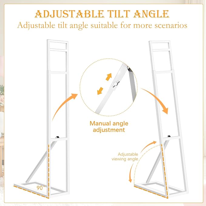 1 Pack White Wedding Backdrop Stand, Adjustable Metal Arch - Image 4