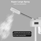 Stand Ozone Professional Facial Steamer with Digital Display, Adjustable Height & Rolling Base, Timer Function, 360° Rotatable Nozzle, Hot Mist Function, Use for Home, Salon SPA (White)