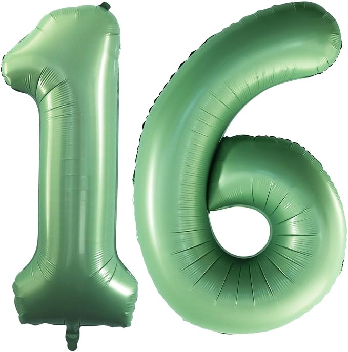 Number 16 Balloons for 16th Birthday Sweet 16 Party Decorations, 42 Inch Jumbo by GOER