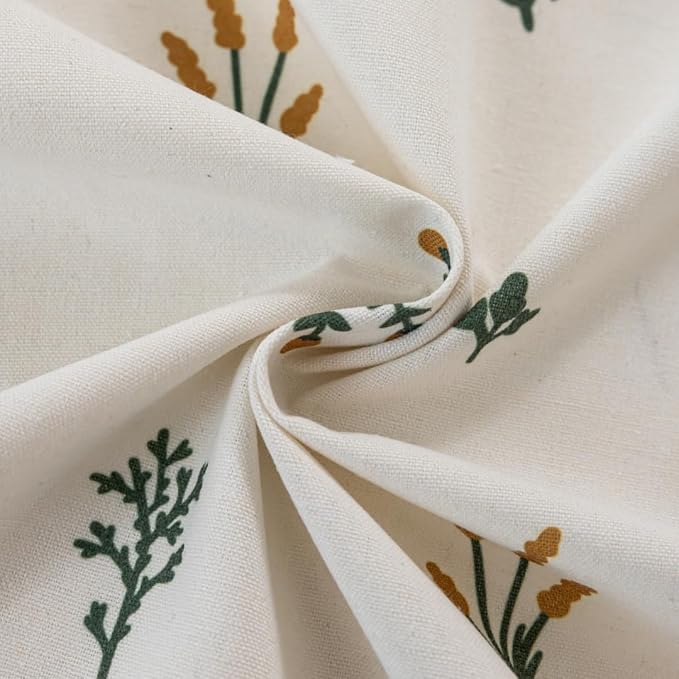 F-CHU Floral Curtains for Living Room Bedroom Farmhouse French Country Linen - Image 7