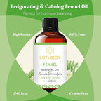 Fennel Essential Oil, 100% Pure Natural for Diffuser Skin DIY - 1 Oz