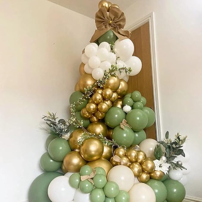 100pcs Metallic Gold Balloons Different Sizes 18 inch +12 inch +10 inch +5 inch - Image 3