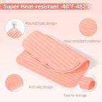 Quccefods Heat Resistant Mat Large Silicone Hot Hair Tools Holder for Curling Irons Flat Iron Hair Straightener Mat Portable Vanity Pad