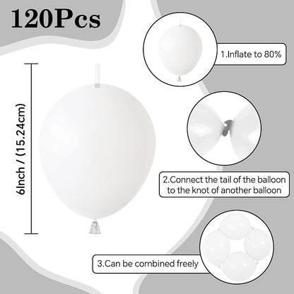 White Link Balloons - Image 2