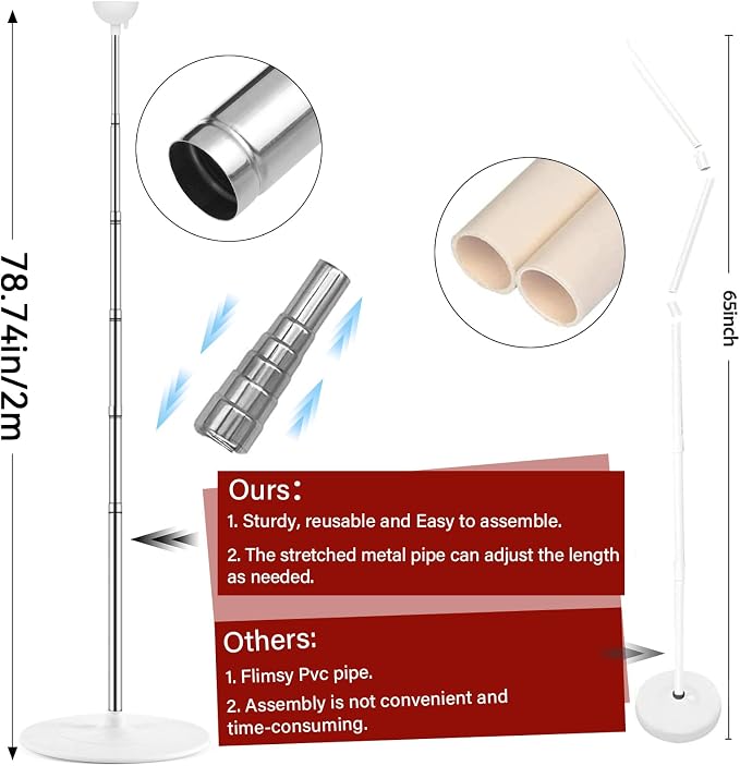2 Sets Adjustable Balloon Column Stand Kit - Image 3