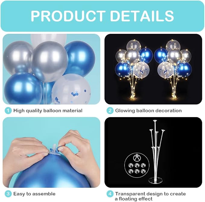 Ainiv 2 Set Table Balloon Stand Kit - Image 3