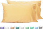 Sunflower Queen Pillowcases Set of 2, 100% Cotton Queen Pillow Cases 2, 20×30 inches Sheepskin, Soft and Breathable