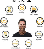 Headband Neck Gaiter Head Wrap Headwear Face Mask Magic Scarf Bandana for Men and Women