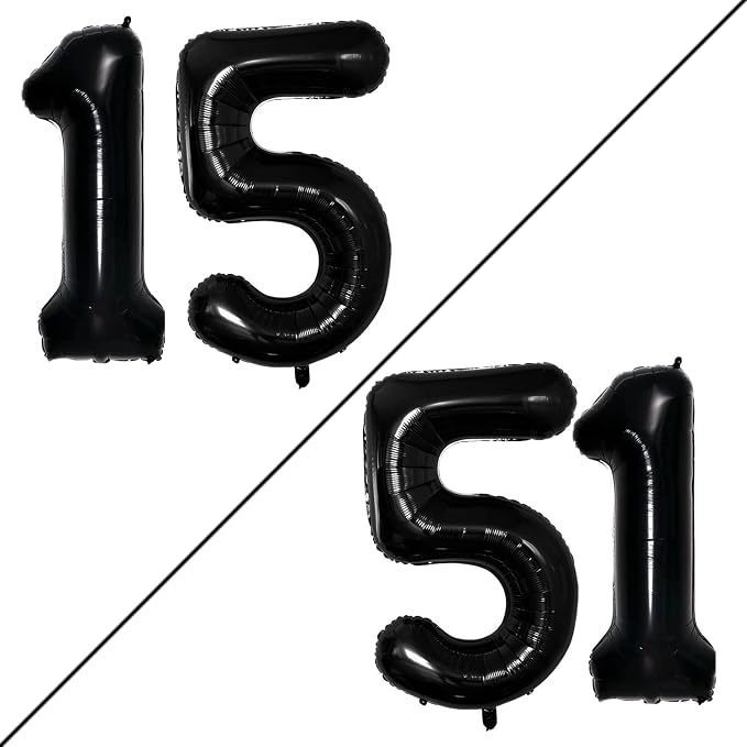 Number 15 Balloons for 15th Birthday Sweet 15 Party Decorations, 42 Inch Jumbo by GOER