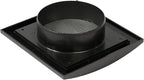 Repa Market 4 Inch Anthracite Dryer Vent Hood/Duct Cover for Walls or Ducting/ABS Plastic Grille with Flaps & Insect Screen/Exhaust and Dryer Vent Covers for Indoor & Outdoor Use