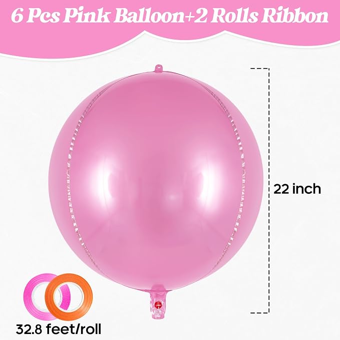 AIQINHU Metallic Pink Balloons, Bridal Shower, Valentine's Day & Anniversary - Image 2