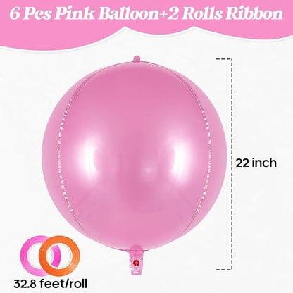 AIQINHU Metallic Pink Balloons, Bridal Shower, Valentine's Day & Anniversary - Image 2
