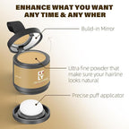 Root Touch Up Hair Color Powder For Concealing Hair Loss and Thinning, Gray Hair Shadow Powder Root Cover Up Hairline Powder For Women Men Eyebrows, Beard Line (Blonde, 0.35Ounce)