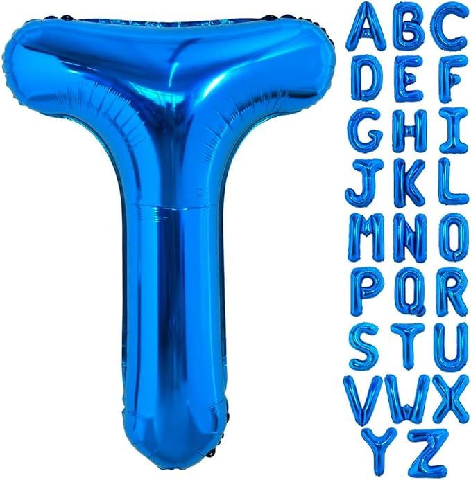 Blue Letter T Balloon, T Balloons Letter by BBPOOL