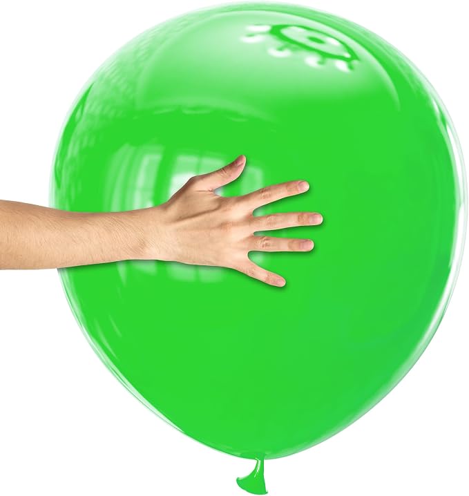 32 Pack 18 Inch Light Green Latex Balloons by Kawkalsh