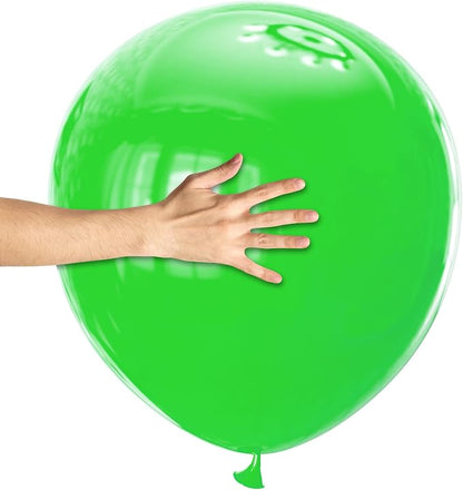 32 Pack 18 Inch Light Green Latex Balloons by Kawkalsh