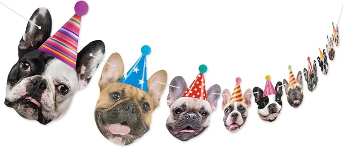 Hooqict Dog Birthday Banner Puppy Themed Party Decorations by Hooqict