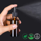 6 Pack Amber Glass Spray Bottles for Essential Oils, 2oz Small Fine Mist Travel Empty Spray Bottle for Hair and Plants