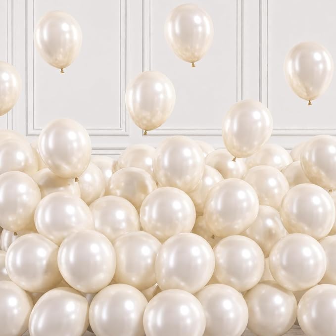 Pearl White Sand Balloons by Togvu