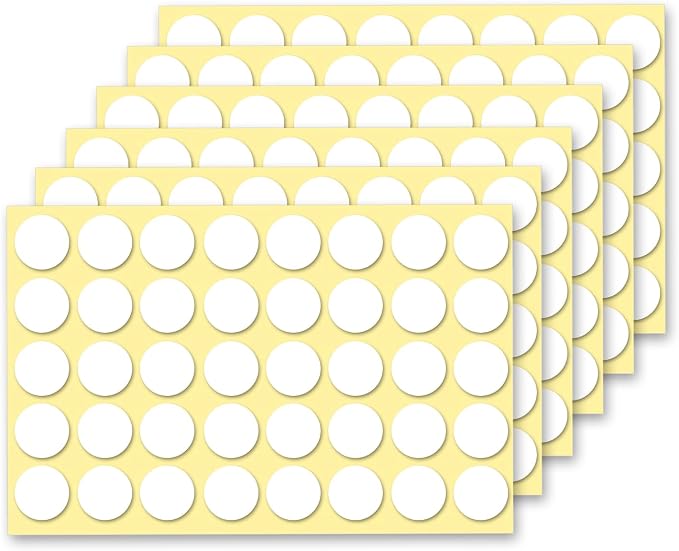 360Pcs Sticky Clear Adhesive Dots, 20mm/0.79" Double Sided Glue Dots, Removable by Unknown