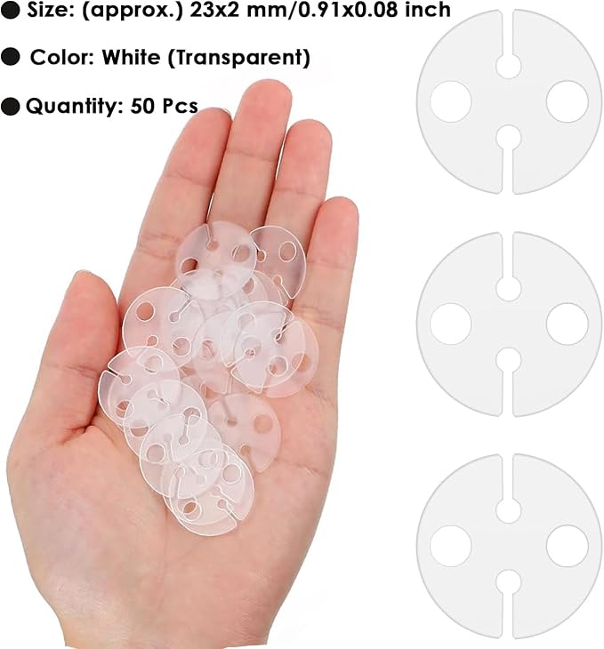 AKOAK 100 Pcs Balloon Clips for Sealing, Plastic Round Balloon Tie Tool - Image 6