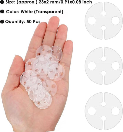 AKOAK 100 Pcs Balloon Clips for Sealing, Plastic Round Balloon Tie Tool - Image 6