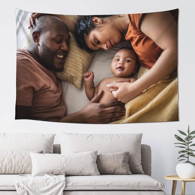 JINJUREN Custom Tapestry Upload Images Personalized Custom Tapestry Customized - Image 8