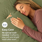 Queen Pillow Cases Set of 6 - Ultra Soft Hotel Quality Pillowcase Covers - Comfy, Cozy & Wrinkle Free - Shrink, Stain & Fade Resistant - Machine Washable Pillow Protectors - 6 Piece Set - Sage Green