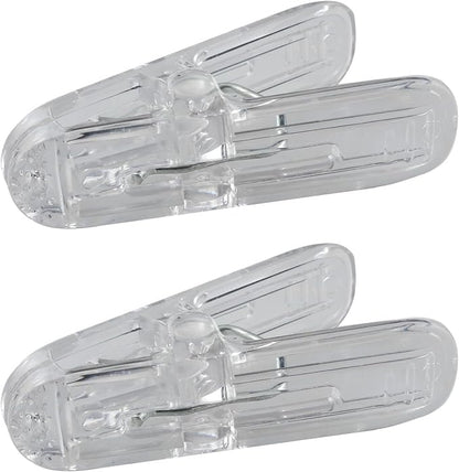 CHENJIN 10PCS Clear Plastic Balloon Arch Clips 2.4 inch 3.5 inch 5 Each Contact - Image 4