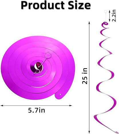 36 Pack Party Hanging Swirl Decorations Plastic Streamer - Image 6