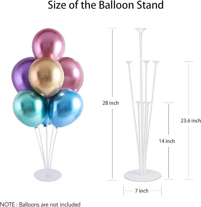 4 Sets Balloon Stand Kits, Balloon Sticks Holder - Image 2