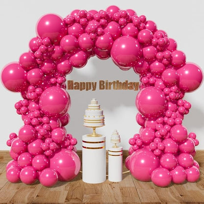 Hot Pink Balloon Arch Kit 111Pcs 18 12 5 Inch Latex Party Balloons Garland by Kawkalsh