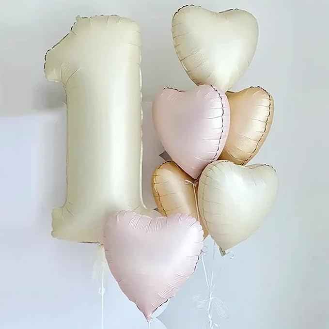Baby Pink Heart Balloon, 18inch Pastel Pink Heart Shape Balloons Helium - Image 6
