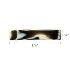 Black & White Hair Barrette for Thin Hair, Classic Rectangle French Barrette for Women, Lightweight and Comfortable, Strong Hold, Black Horn | France Luxe