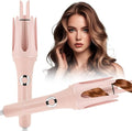 JAMIEWIN Automatic Hair Curler, 28mm Rotating Curling Iron with 3 Temperatures, Fast Heating Curling Tongs Anti-Scald, Anti-Tangle Curling Wand with Negative Ions for Medium Long Hair