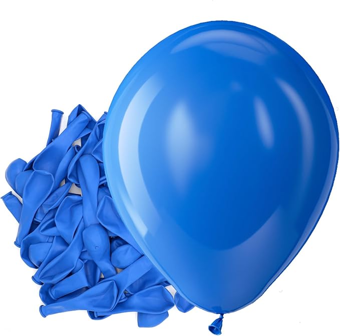 Bezente Royal Blue Latex Matte Party Balloons 150 Pack 5 inch Small | Dark Blue by Bezente