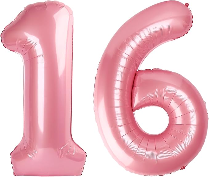Numbers 15 Balloon 40Inch Pearl Pink Balloon by Argthjy