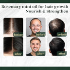 NP NATURES PHILOSOPHY Hair Growth Oil + Eyelash Growth Serum Set, Rosemary Mint Oil for Hair Growth, Prostaglandin-Free Lash & Brow Enhancing Serum, Vegan, Aussie Formula for Men Women