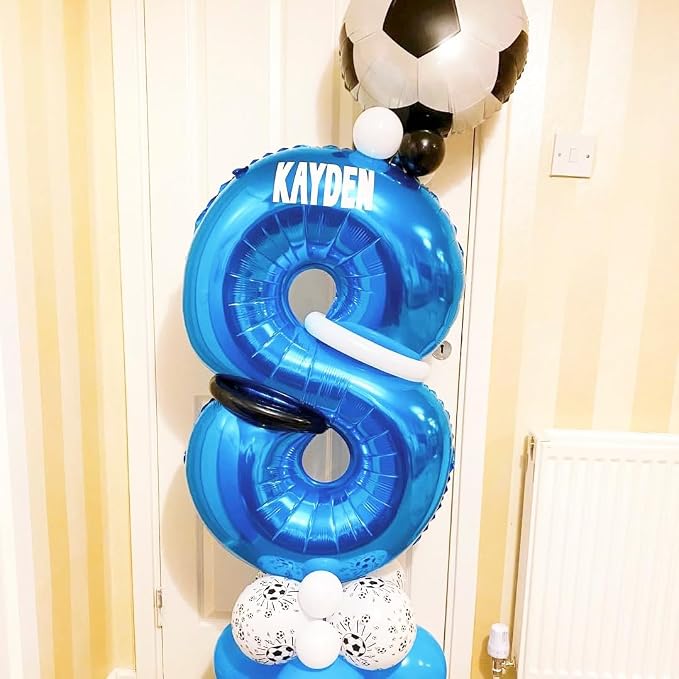 Blue 12 Balloon Number, 40 Inch Number 12 Balloon Big Blue Foil Mylar Helium - Image 3