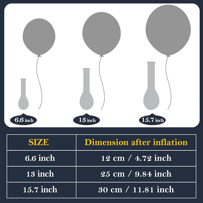 TecUnite 100 Pcs Rose Red Black Blue Latex Balloons 13 Inch Colorful Round - Image 5
