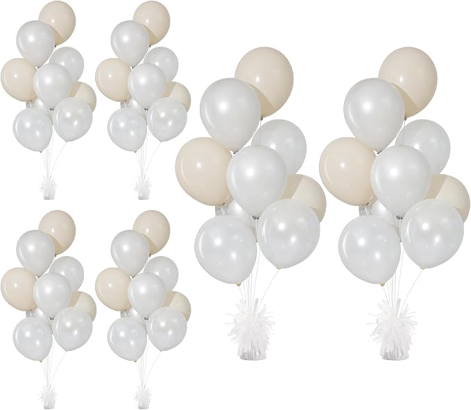 White Balloon Weights Pack of 6 - Image 3