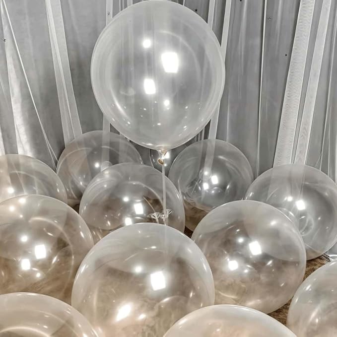 50 Pack Clear Balloons 24 Inch Clear Latex Balloon - Image 6