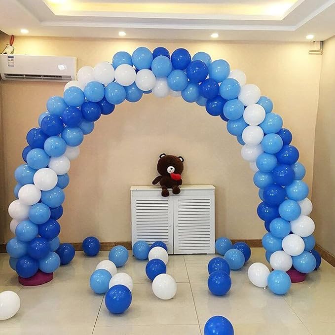 300 Pack Blue and White Balloons 5 Inch Mini Blue Light Blue White Latex Small - Image 6